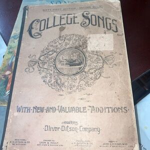 Vintage 'College Songs' Sheet Music Book